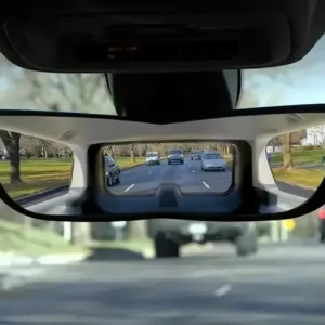 wide angle rearview mirror with angel vision