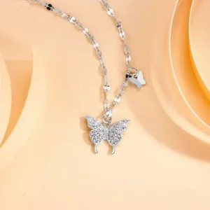 butterfly necklace for women