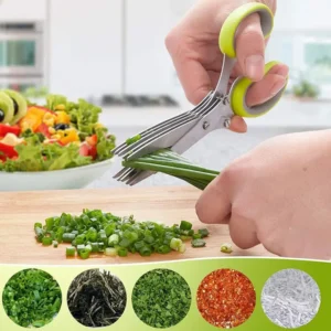 5 layer multifunctional stainless steel scissors