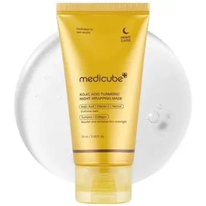 medicube kojic acid turmeric overnight wrapping peel off mask