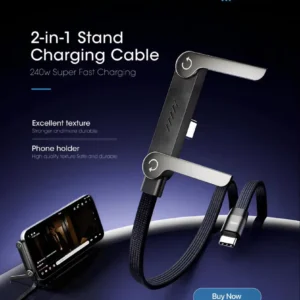 2 in 1 stand charging cable