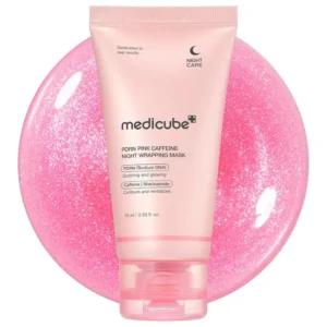 medicube wrapping mask pdrn caffeine overnight peel off facial mask