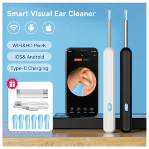electric ear cleaner earwax removal kit with smart wastewater recovery